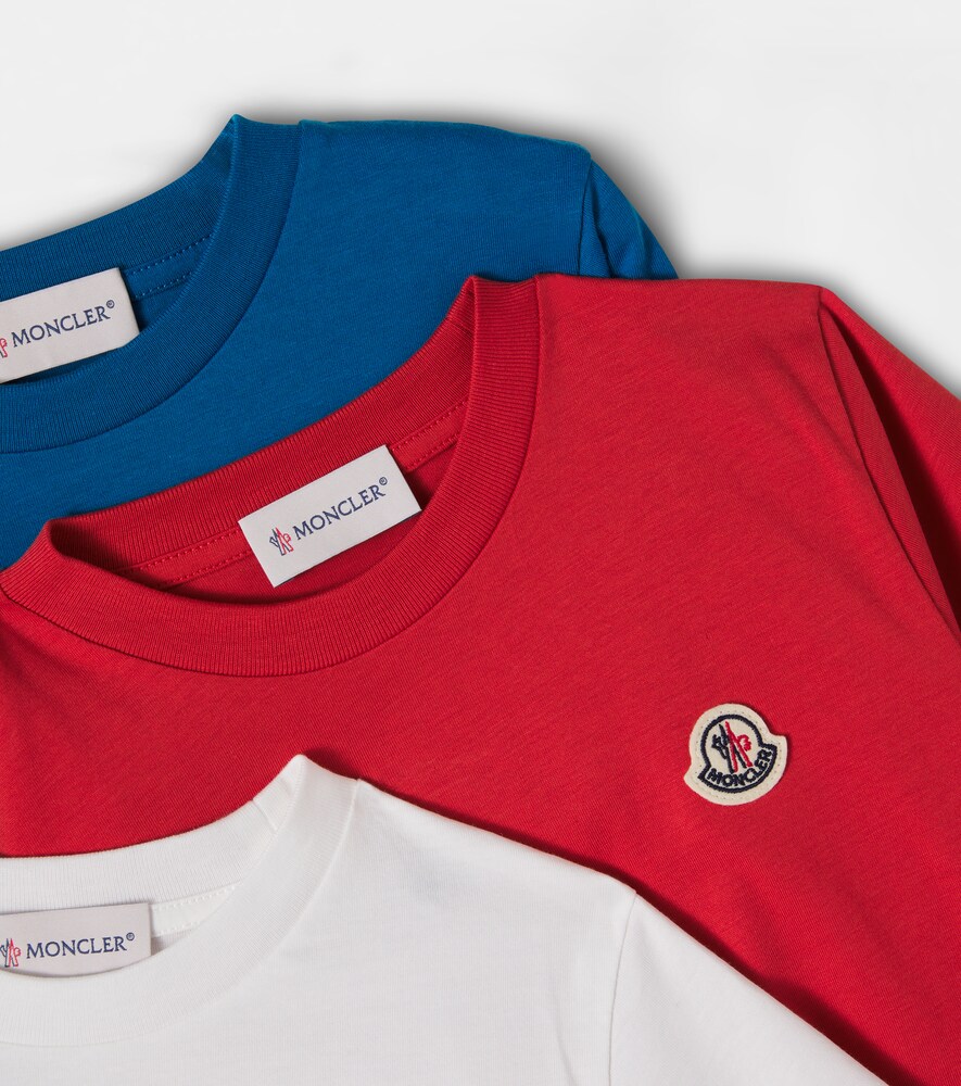  Moncler Enfant Moncler Enfant Set Of 3 Cotton Jersey T-shirts 