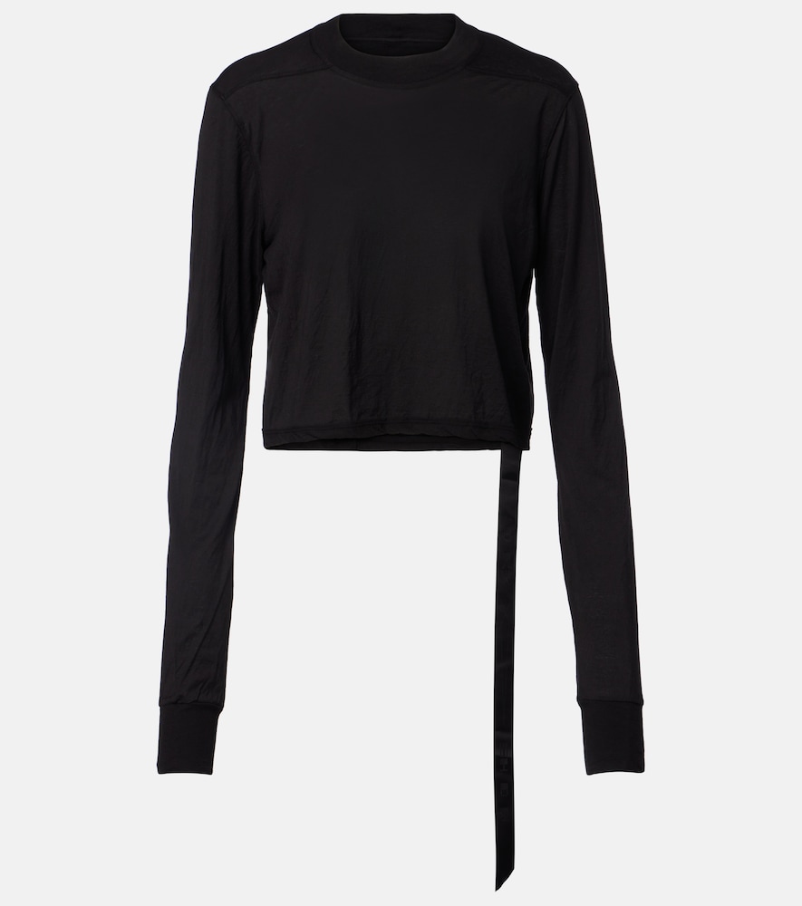 Rick Owens Belted cotton jersey T-shirt