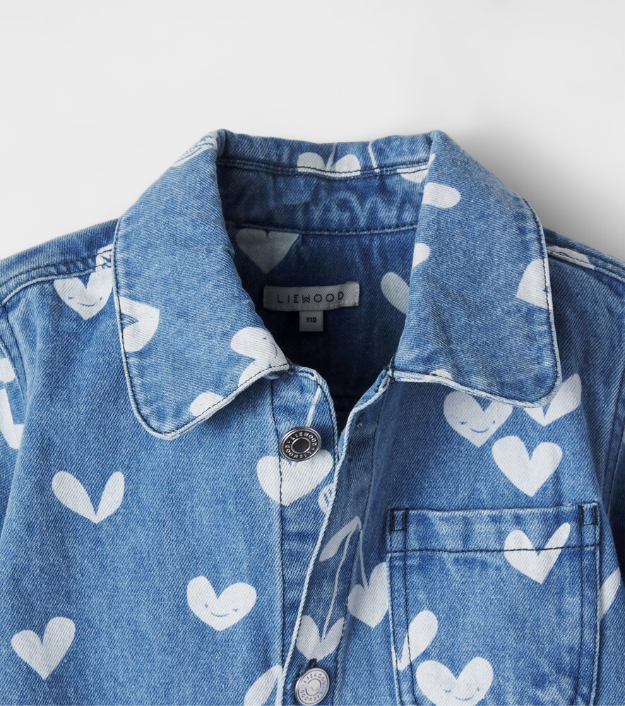  Liewood Liewood Kenza Printed Ruffled Denim Jacket 