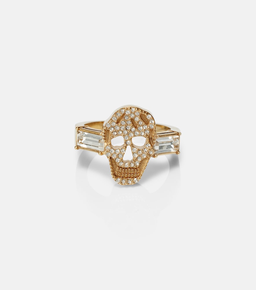 McQueen Crystal-embellished ring