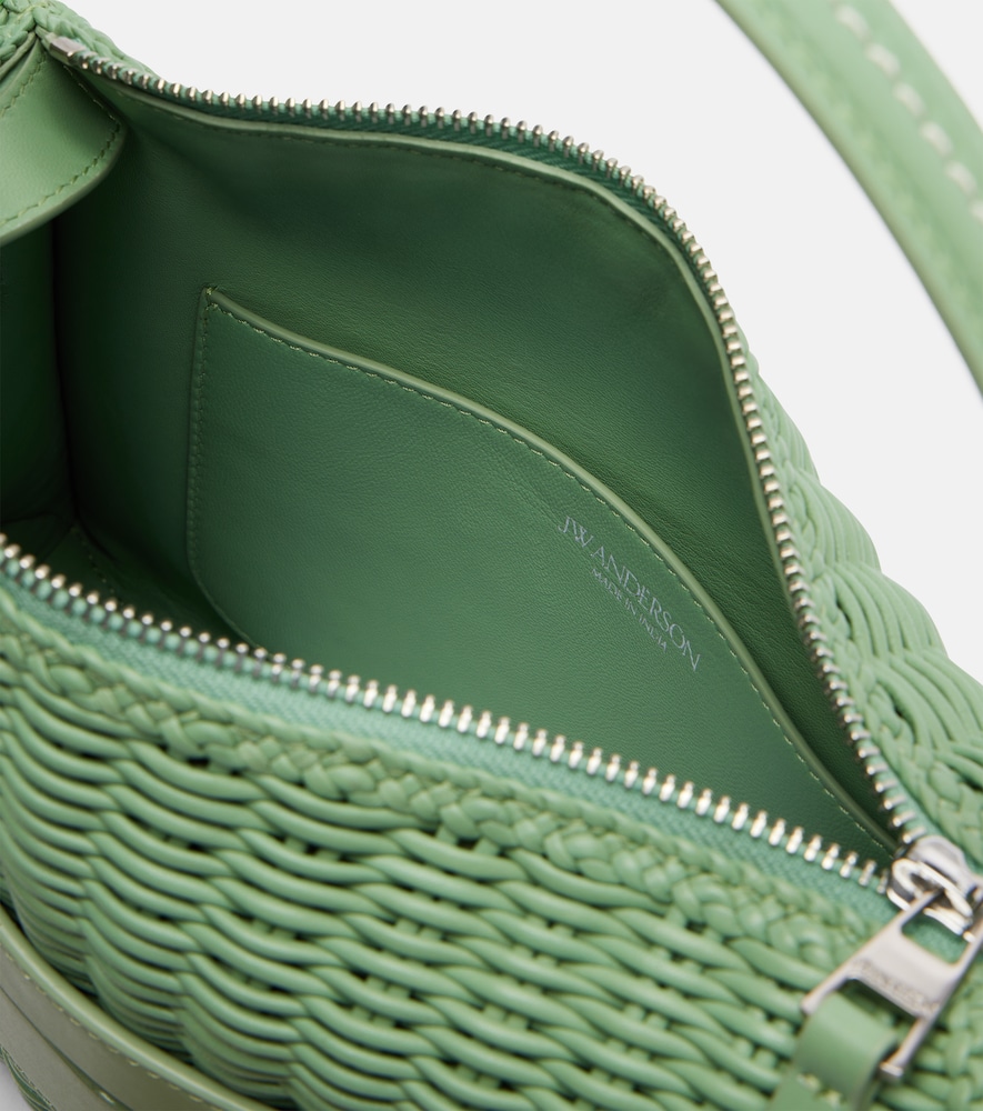  Jw Anderson Jw Anderson Loafer Woven Leather Top-handle Bag 