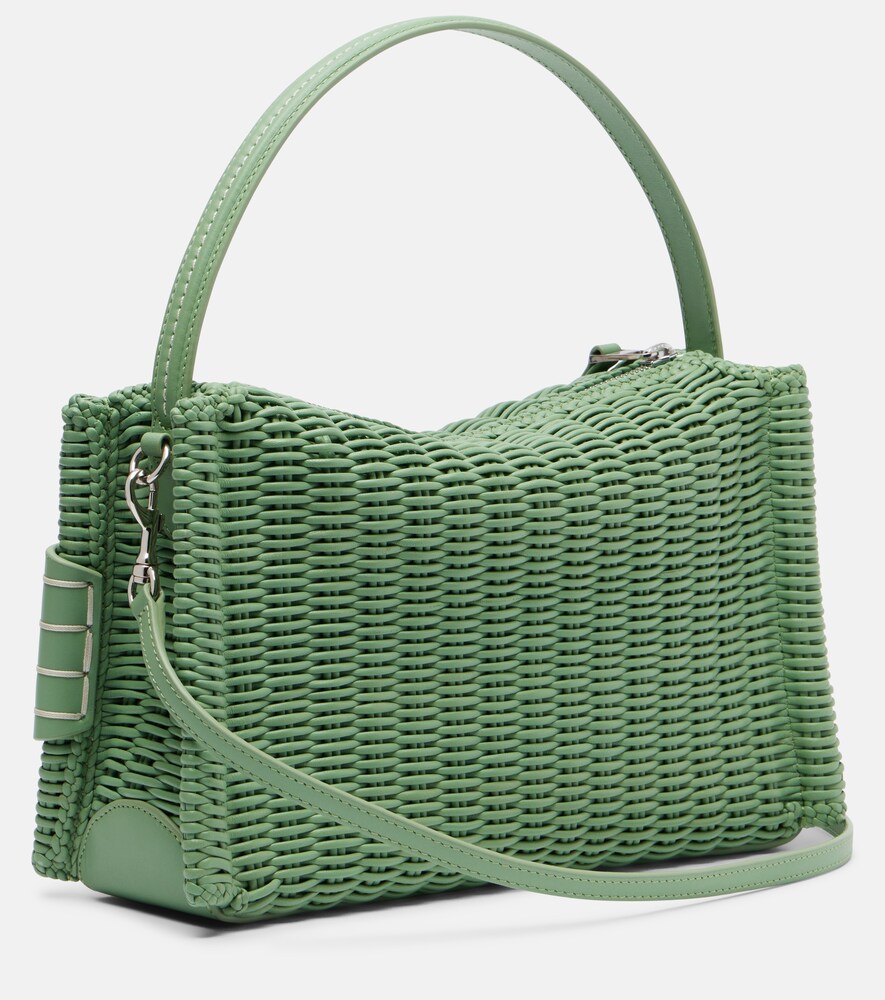  Jw Anderson Jw Anderson Loafer Woven Leather Top-handle Bag 