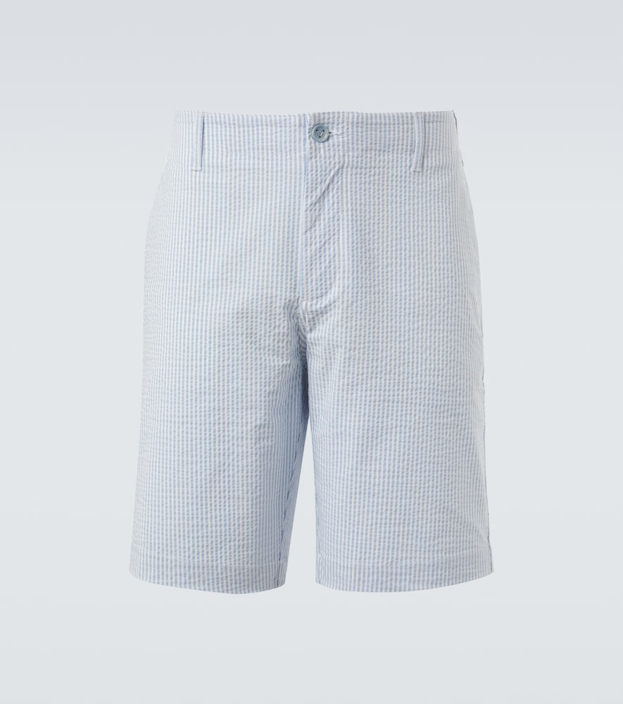 Vilebrequin Brad striped seersucker Bermuda shorts