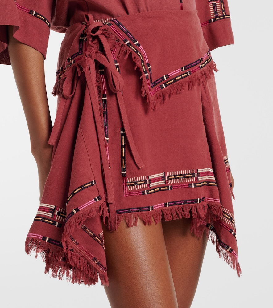  Isabel Marant Isabel Marant Bestickter Wickelrock Feriel Aus Seide 