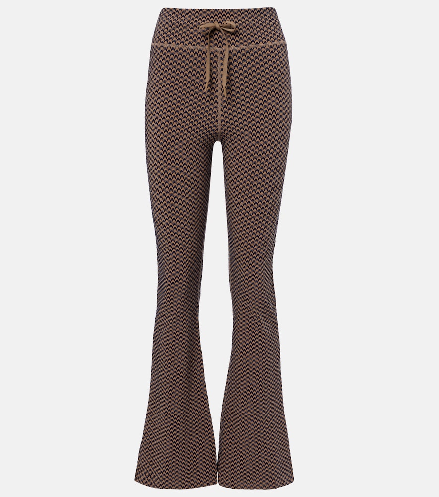 Pantaloni svasati Florence pied-de-poule