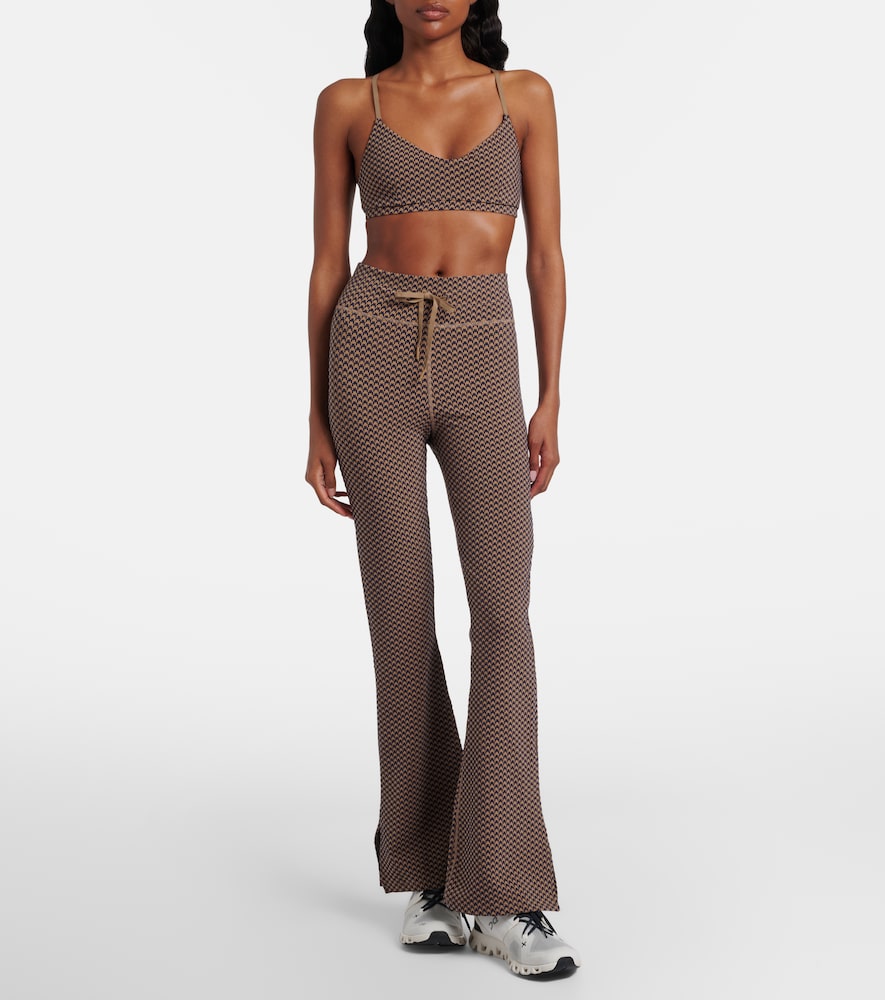 The Upside Houndstooth Florence flared pants