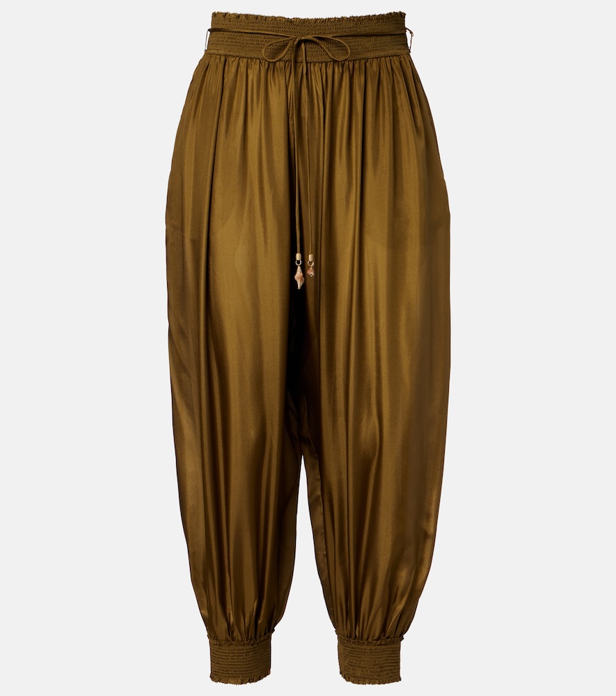 Cropped-Ballonhose Mahon aus Seide