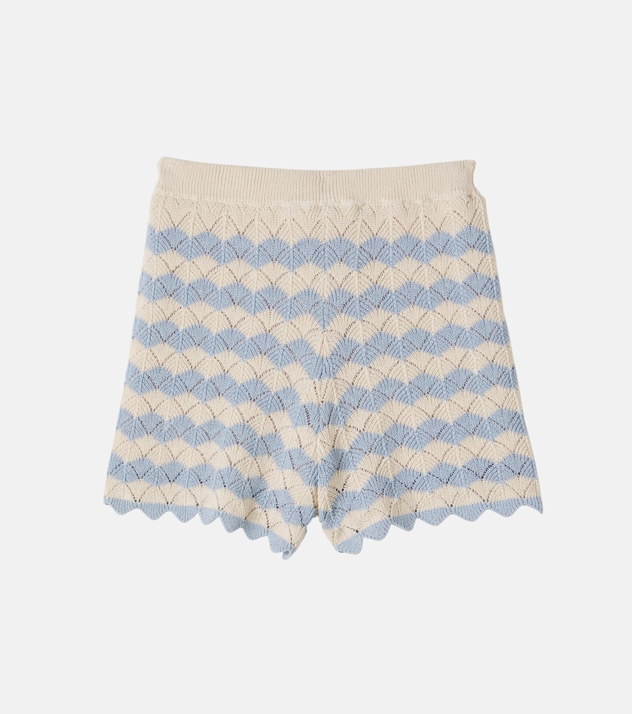  Zimmermann Kids Zimmermann Kids Aster Cotton And Linen-blend Shorts 