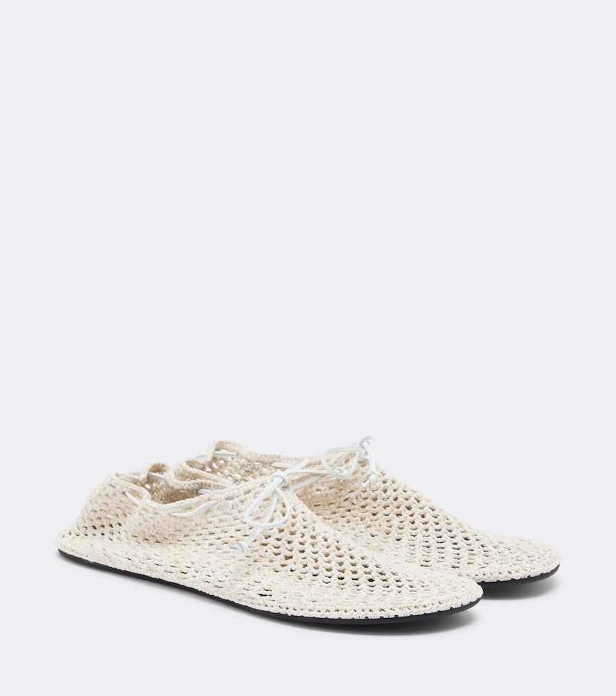 Christen Ballerine Mandala in crochet con pelle