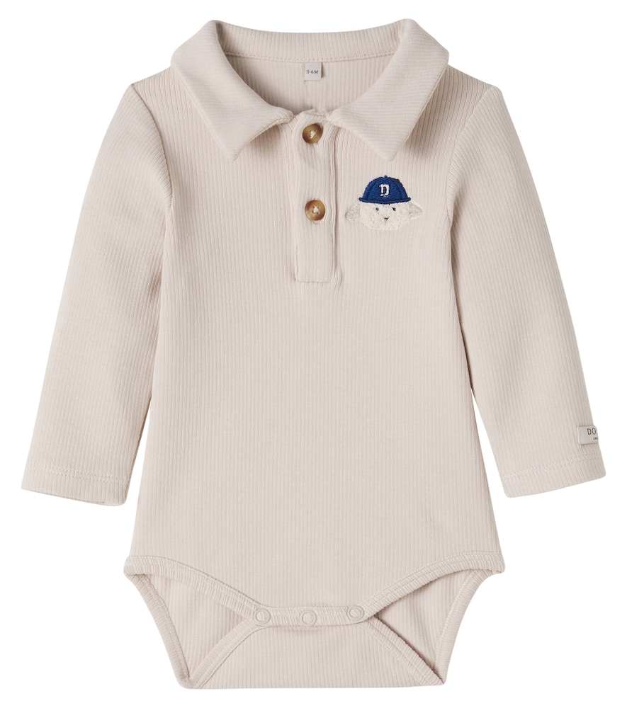 Donsje Beige Baby Paulo Cotton-Blend Bodysuit M Size 18-24 - Mytheresa