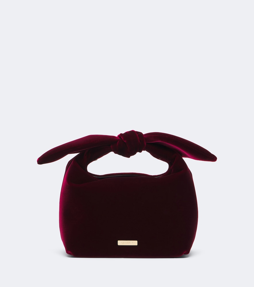 Henkeltasche Bow Tie Mini aus Samt