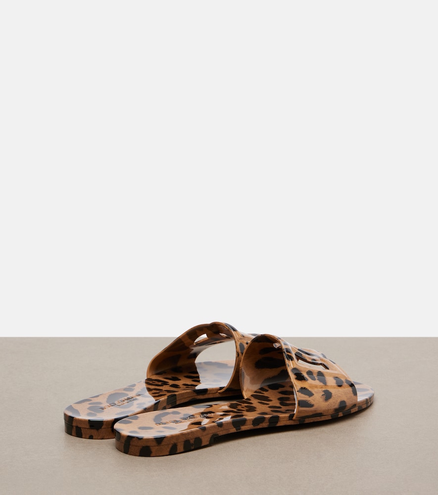  Dolce&gabbana Dolce&gabbana Dg Leopard-print Slides 
