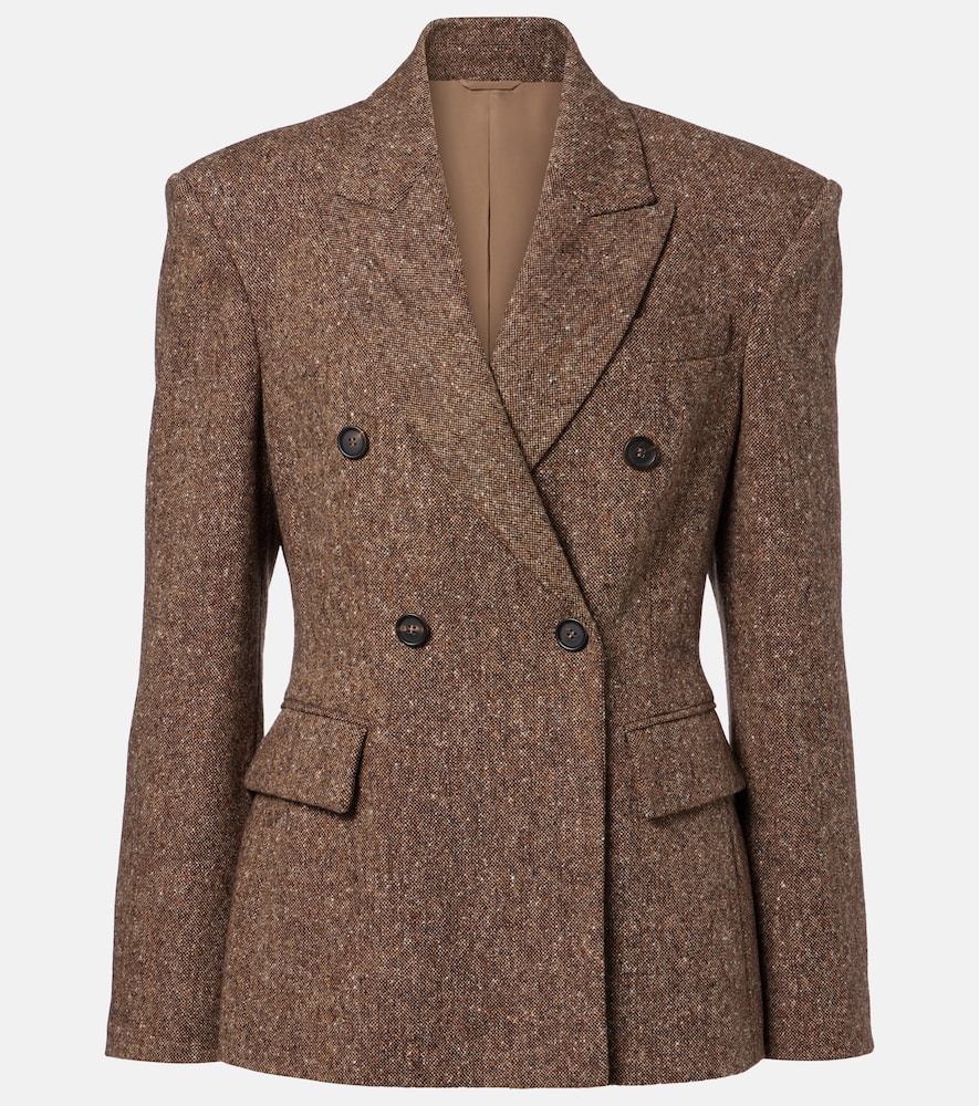 Brunello Cucinelli Double-breasted wool-blend jacket | Thumbnail 1 Brunello Cucinelli Double-breasted wool-blend jacket | Thumbnail 1