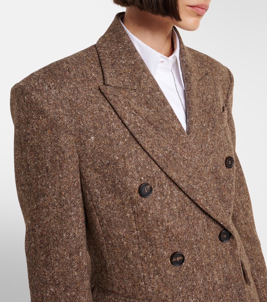 Brunello Cucinelli Double-breasted wool-blend jacket | Thumbnail 4 Brunello Cucinelli Double-breasted wool-blend jacket | Thumbnail 4