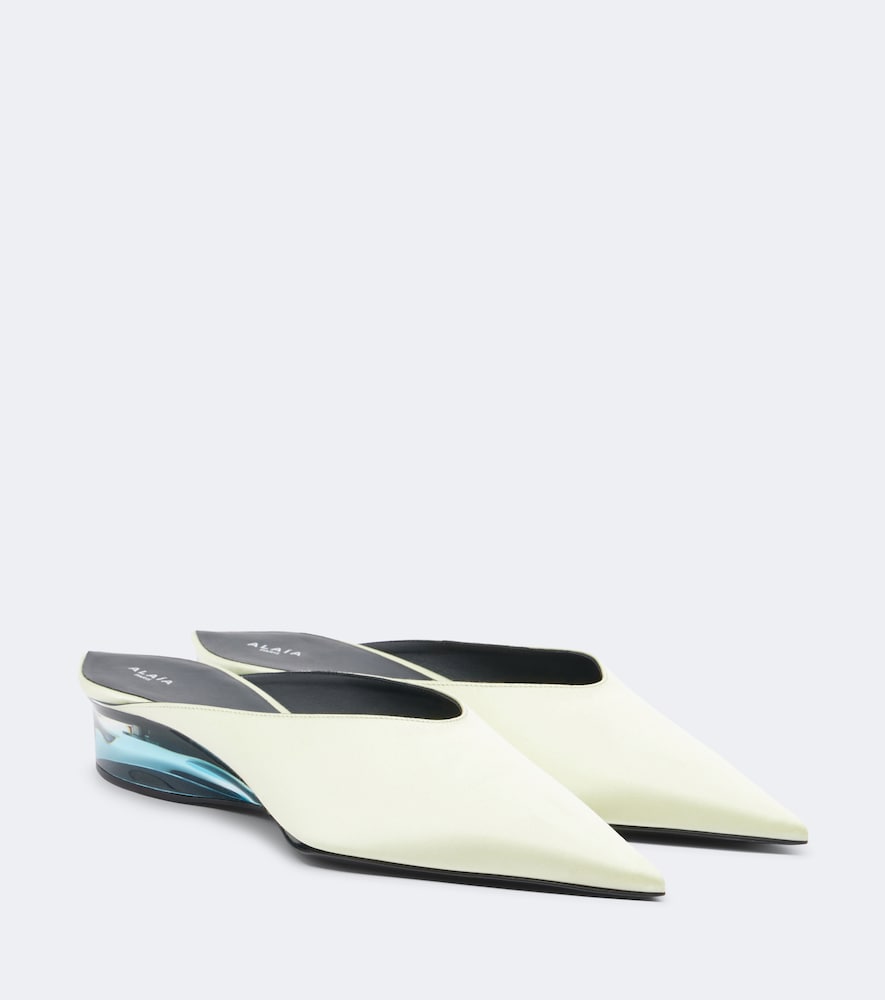 Alaïa Mules aus Satin