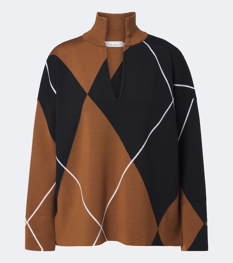 Max Mara Pull en laine vierge motif argyle 515 €
