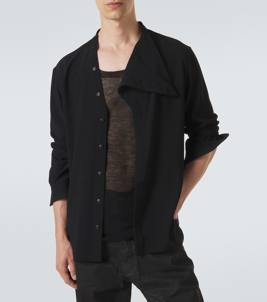Island Draped Cady Shirt