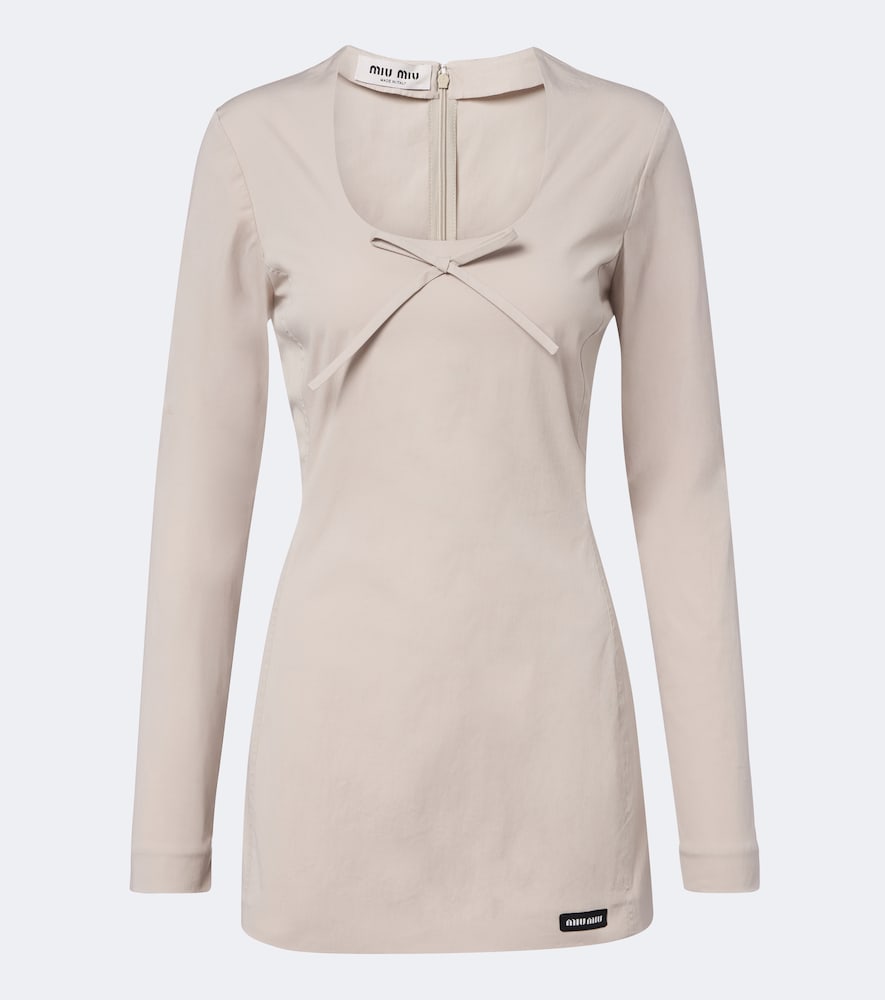 Miu Miu Robe en popeline de coton mlang 1980 €
