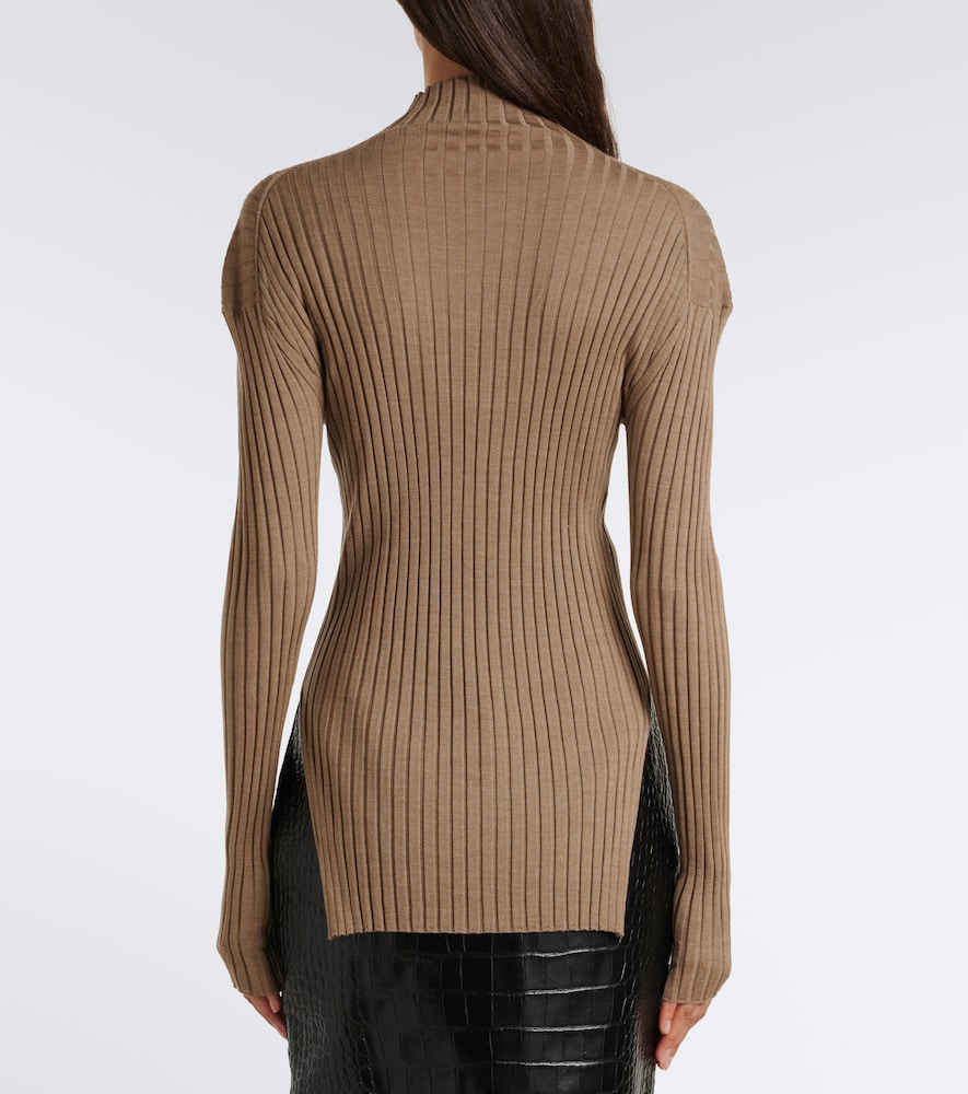 Vinci Wool And Silk Turtleneck Top