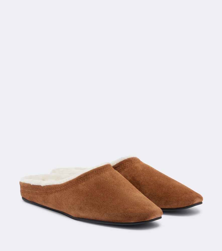 Mules Narcisa in suede con shearling