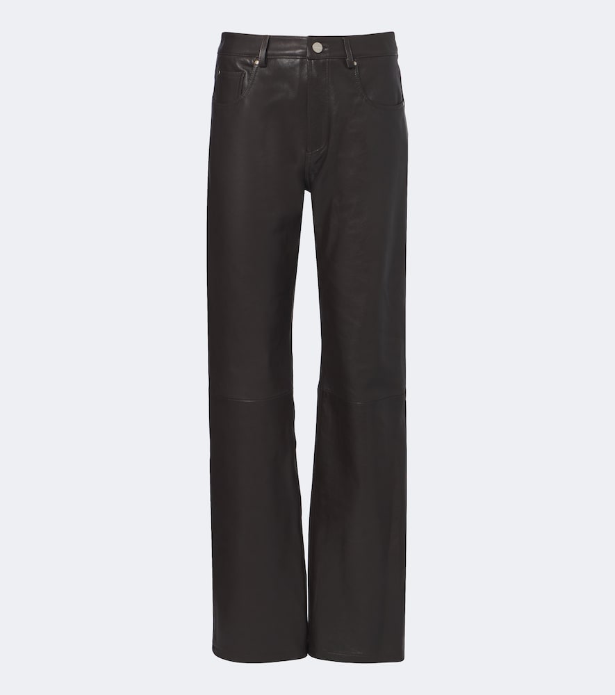 Pantaloni Jean regular in pelle