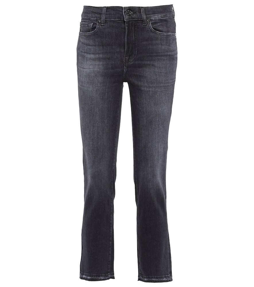 7 For All Mankind The Straight Crop mid-rise jeans
