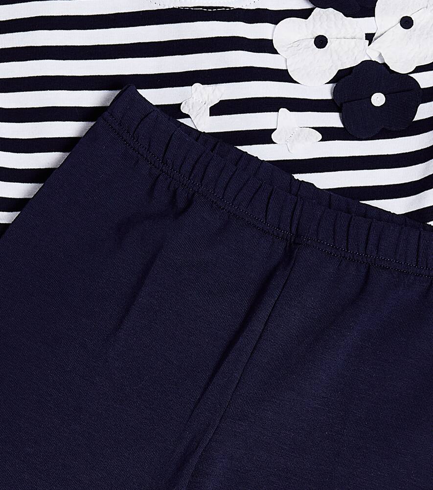 Il Gufo Baby Set Aus Top Und Hose Aus Baumwolle In Blue