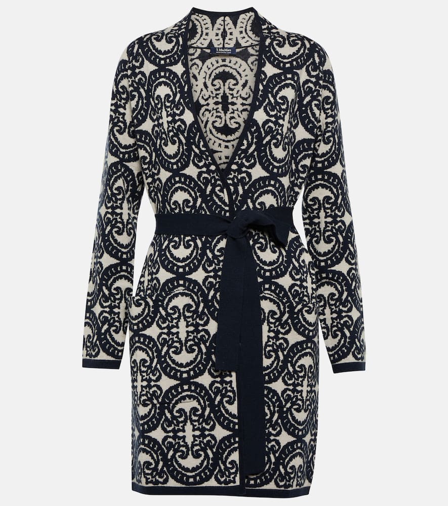 'S Max Mara Jacquard wool and cashmere cardigan