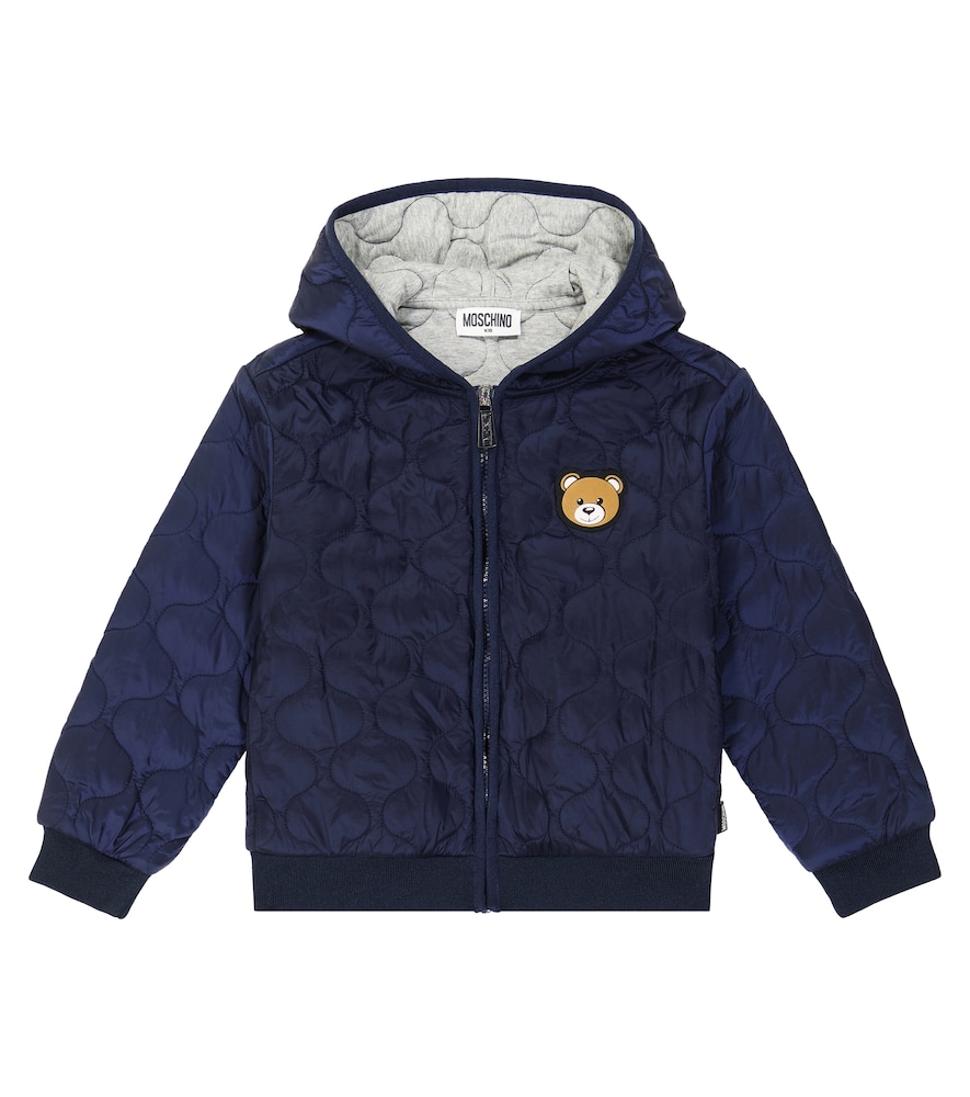 Moschino Kids Blue Teddy Bear Quilted Jacket Y Size 14 - Mytheresa