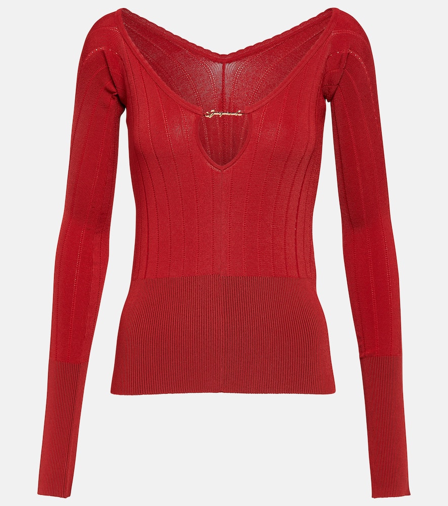 Jacquemus Le Haut Pralu off-shoulder sweater
