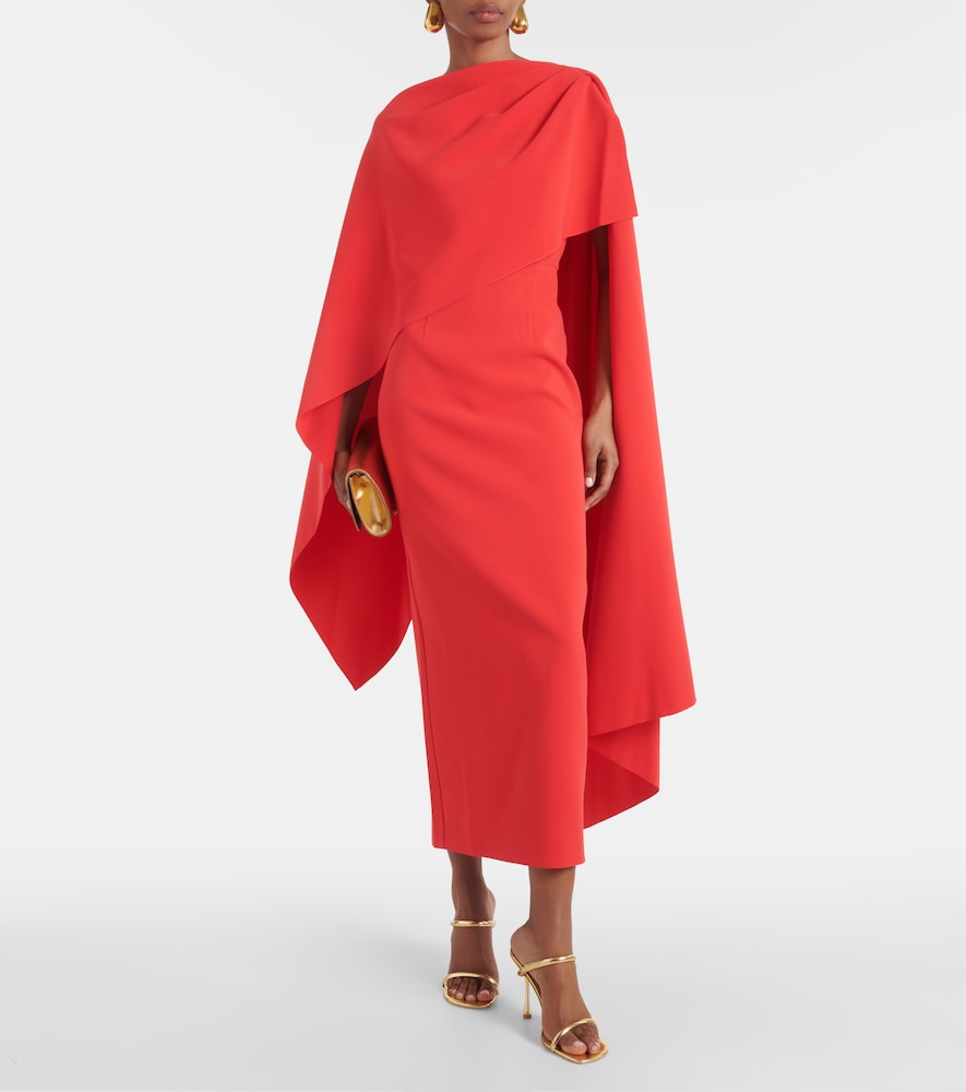  Roksanda Roksanda Vestido Midi Demetria Con Capa 