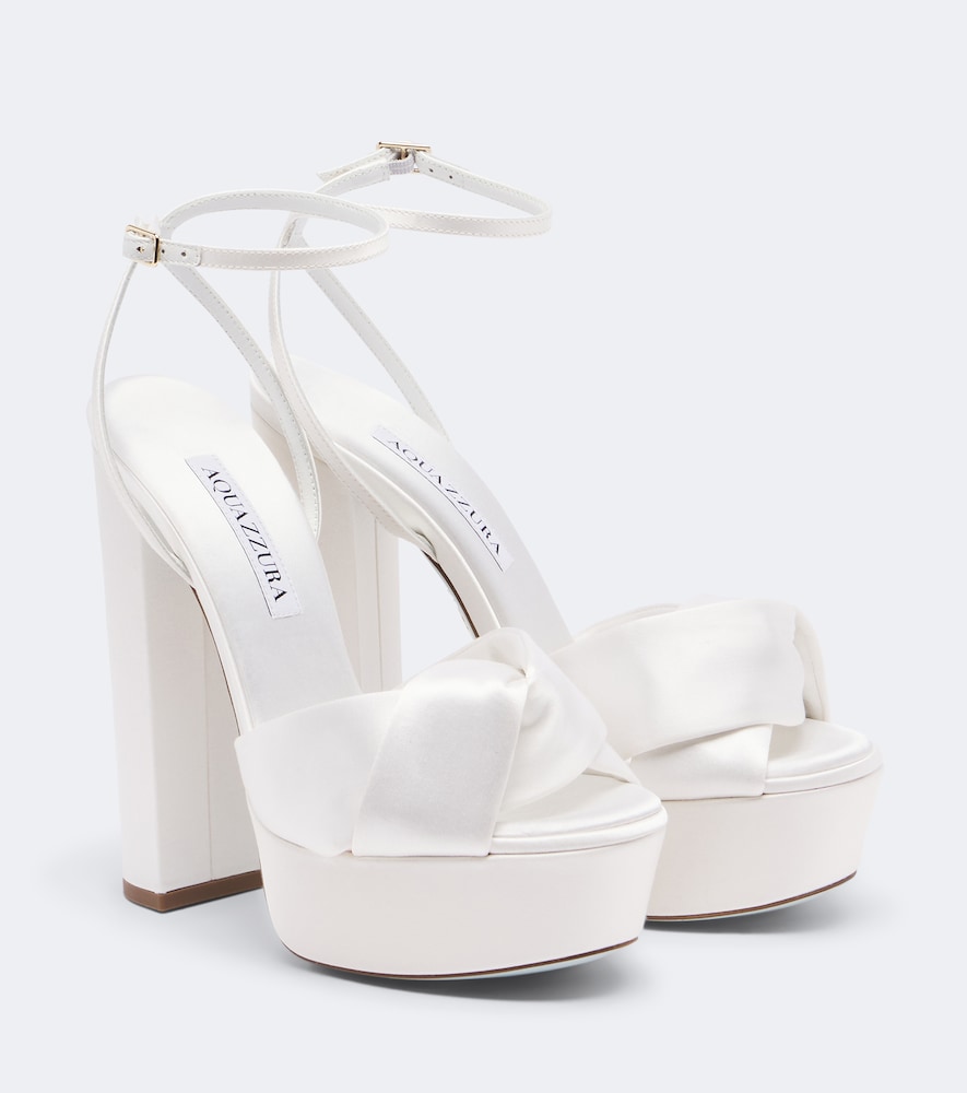 Bridal Olie 140 Satin Platform Sandals