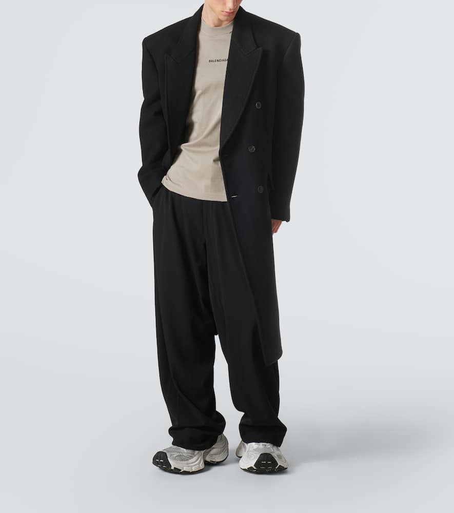 Balenciaga Double-breasted cashmere and wool overcoat