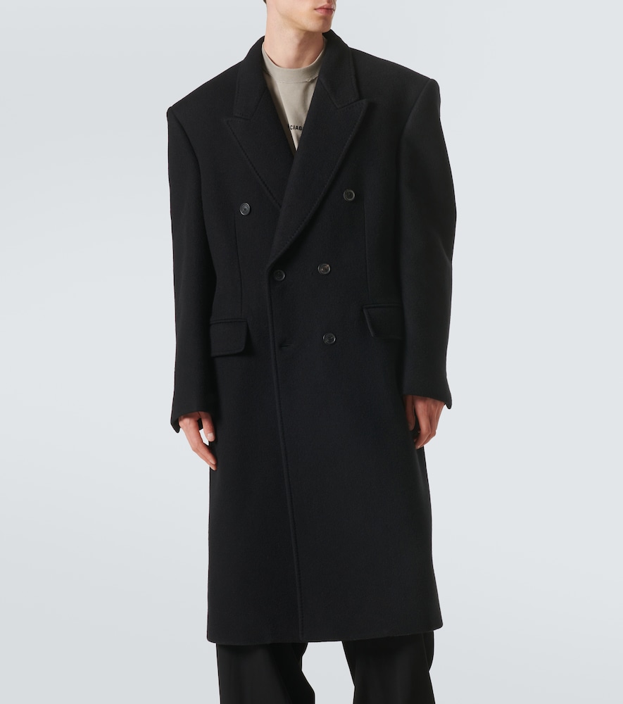 Double-Breasted Cashmere And Wool Overcoat