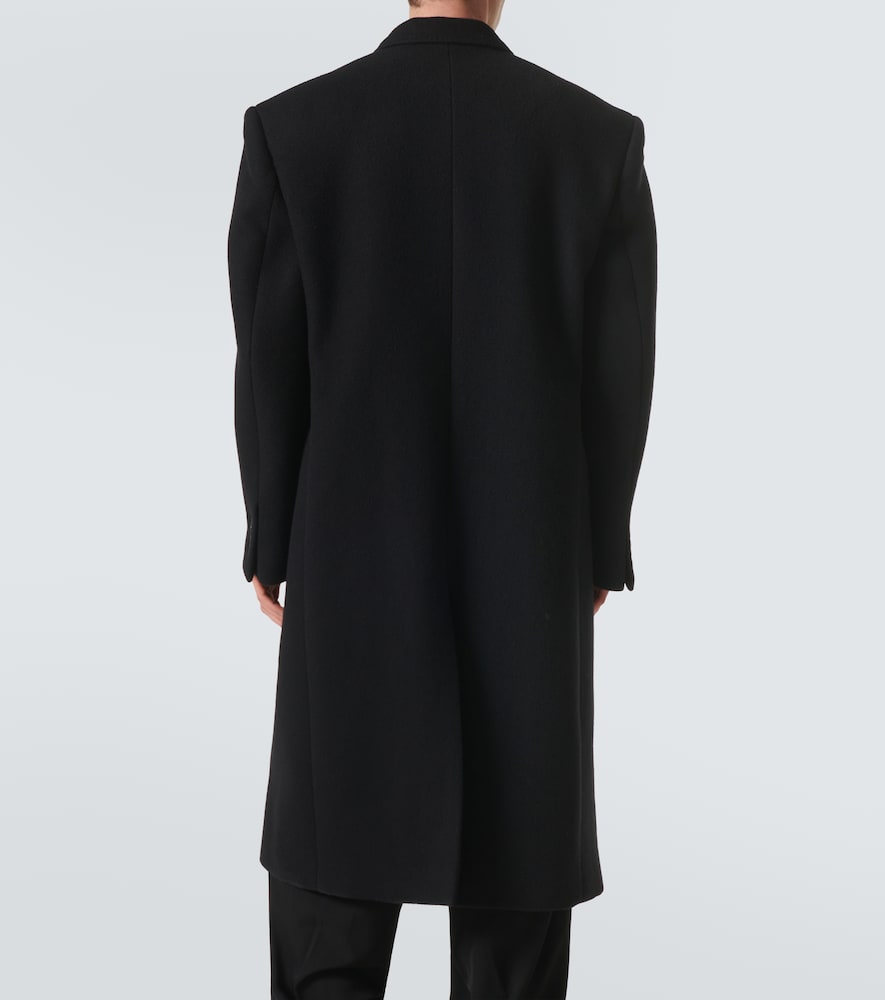 Double-Breasted Cashmere And Wool Overcoat