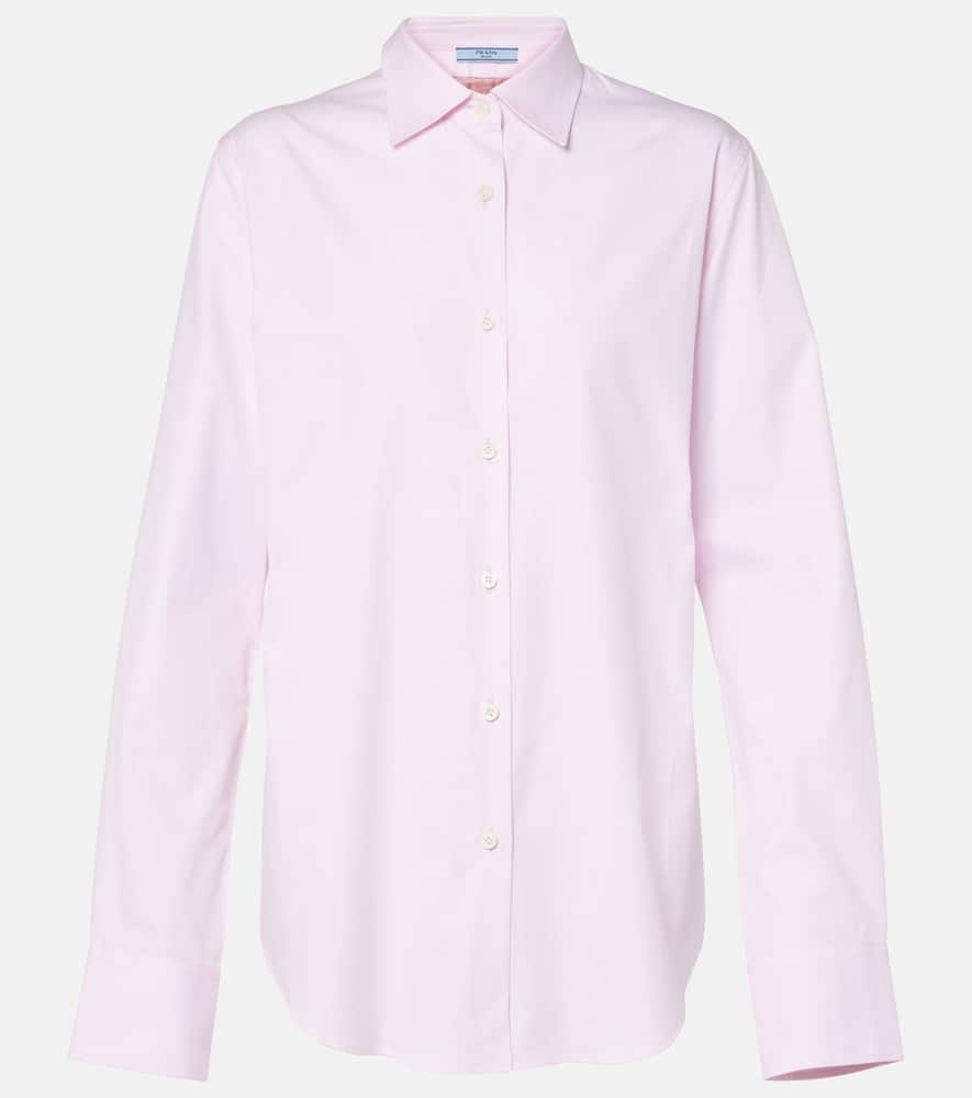 Prada Cotton Shirt In Pink