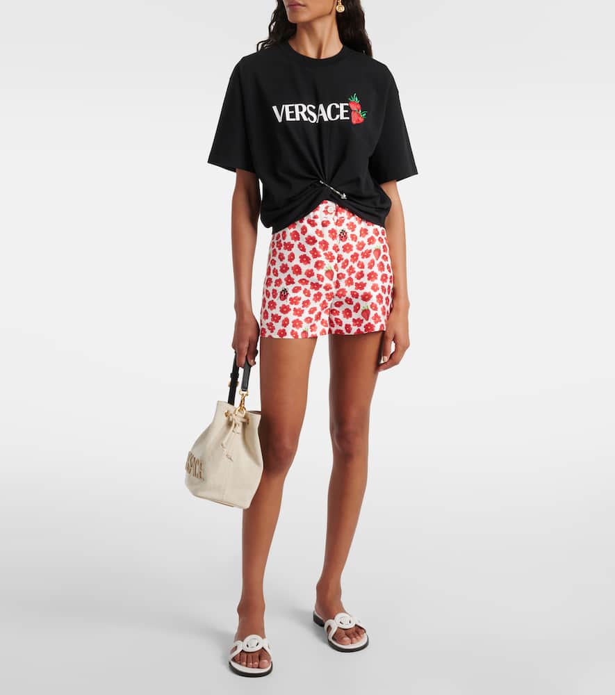 Versace Medusa '95 Flat Sandals In White