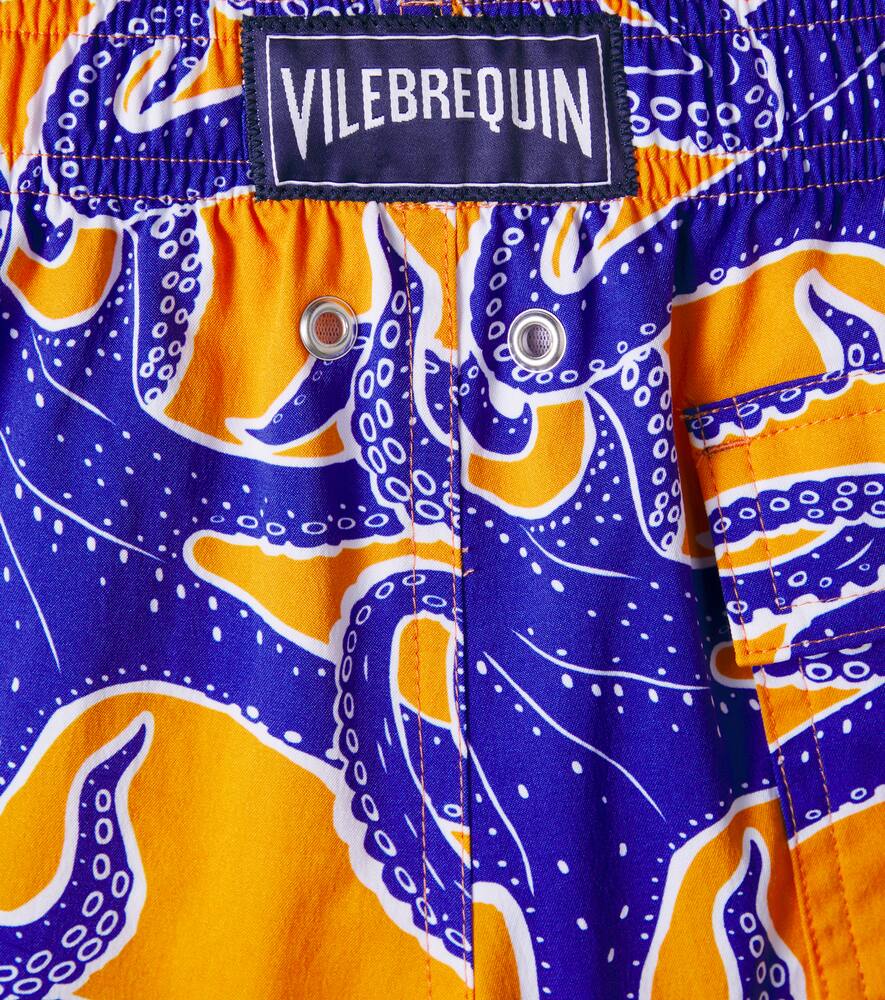 Vilebrequin Printed Swim Trunks In Blue