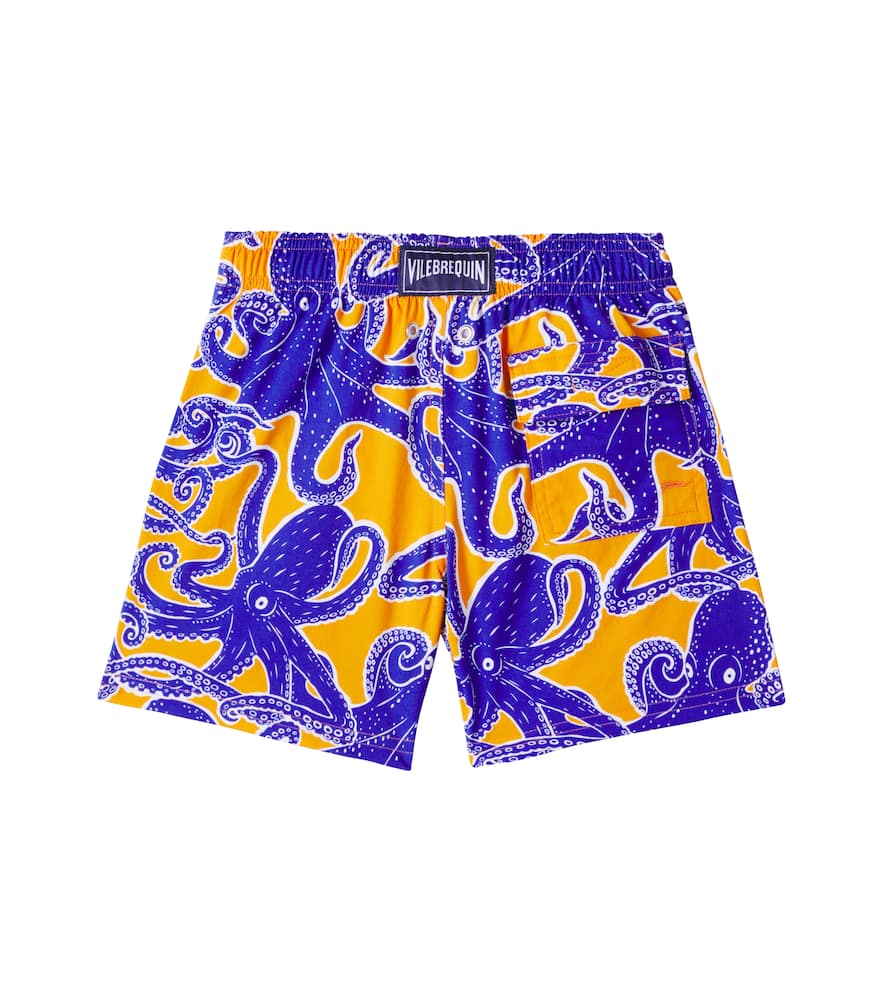 Vilebrequin Printed Swim Trunks In Blue
