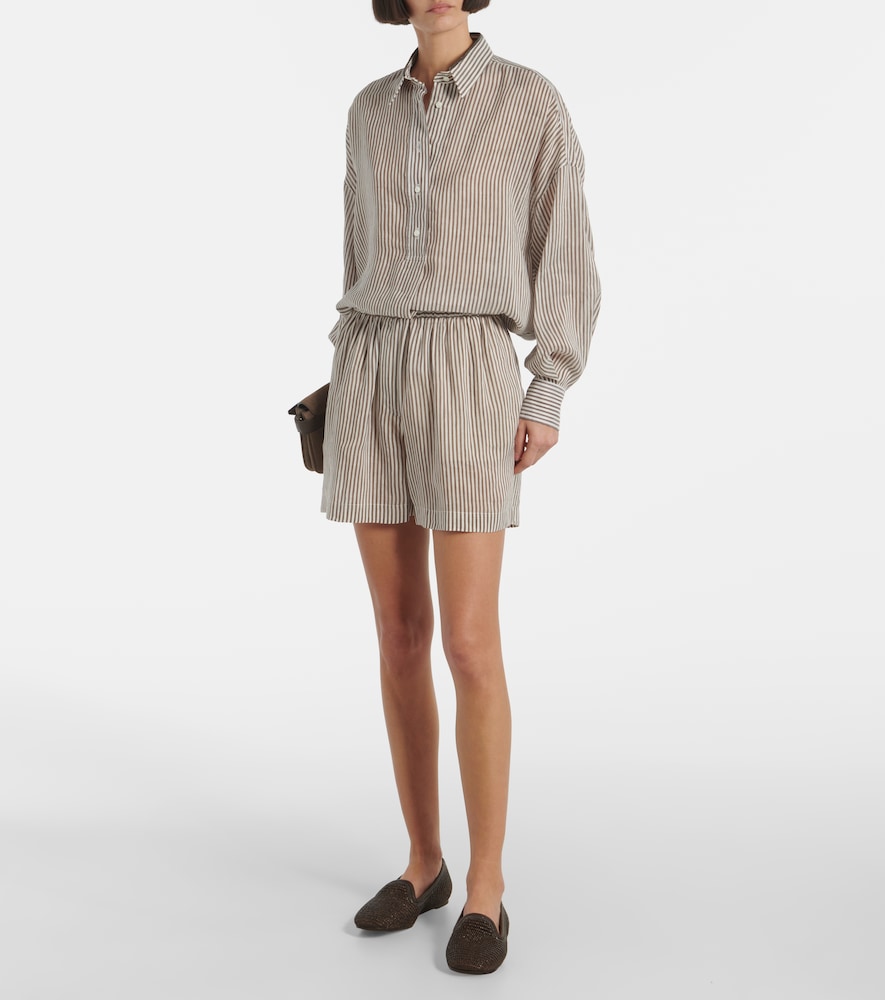  Brunello Cucinelli Brunello Cucinelli Linen And Silk Bermuda Short 