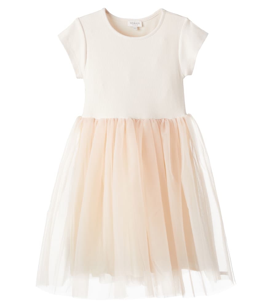Donsje Timie Tulle And Jersey Dress In Pink