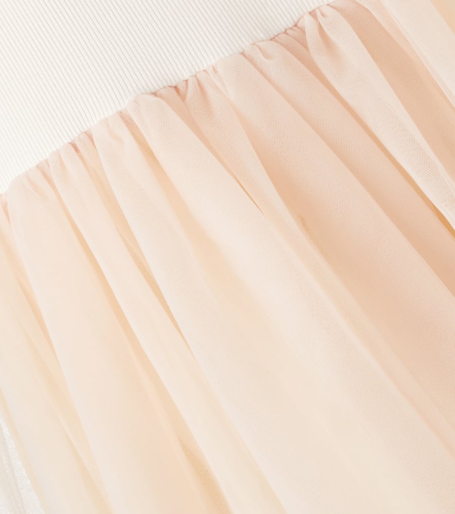 Donsje Timie Tulle And Jersey Dress In Pink