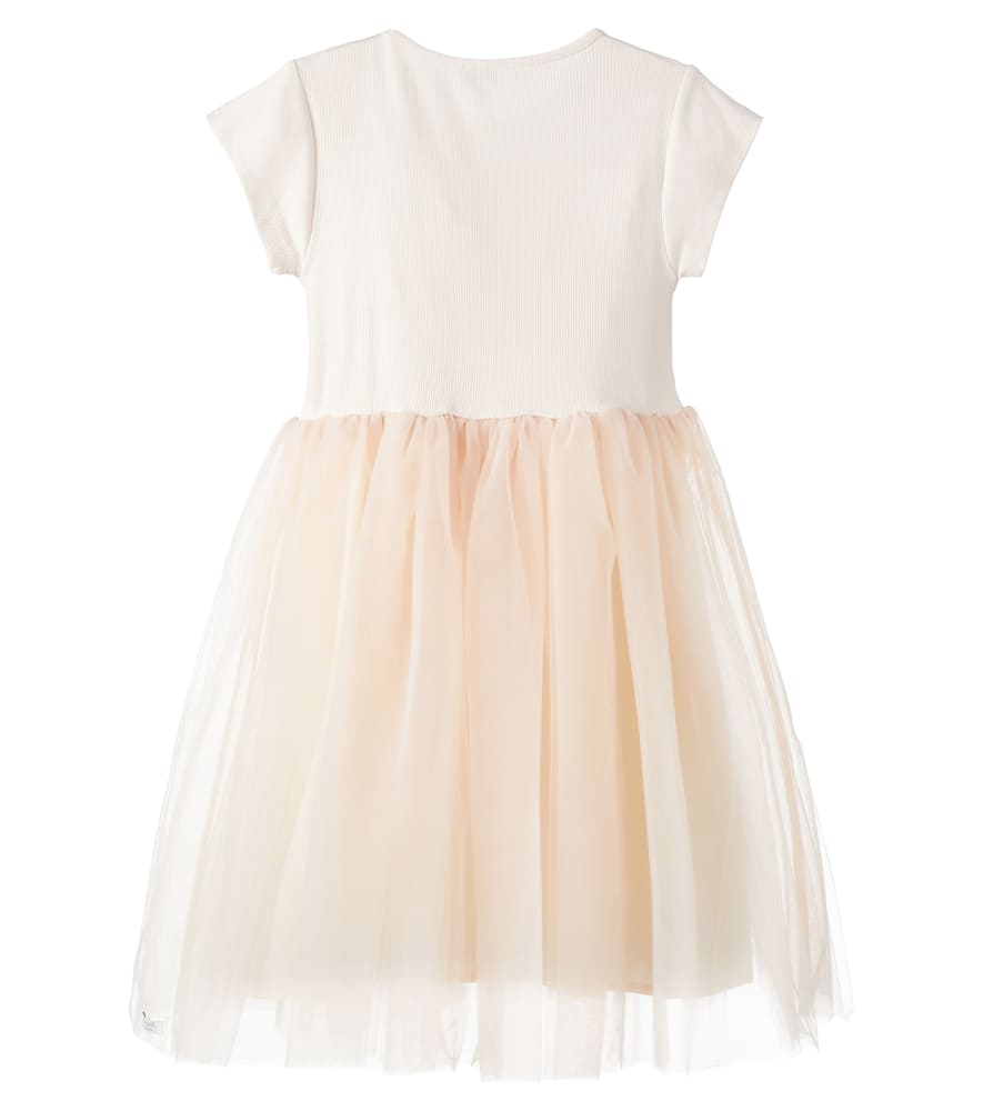 Donsje Timie Tulle And Jersey Dress In Pink