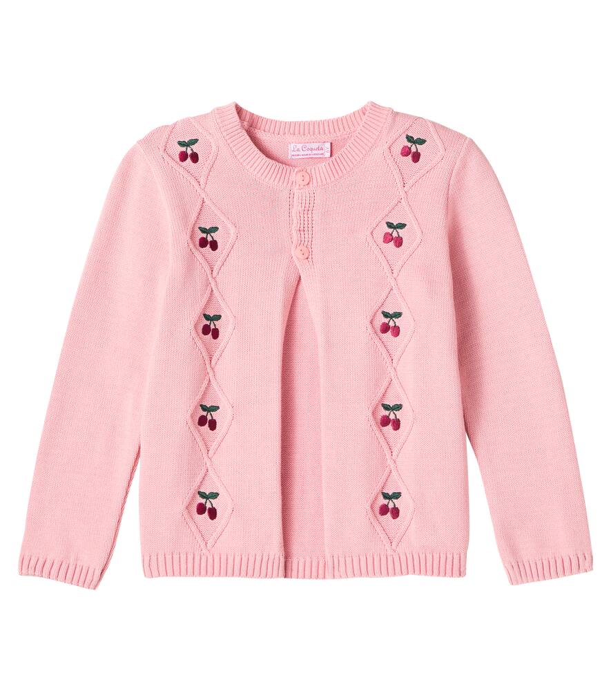 La Coqueta Espina embroidered cotton cardigan