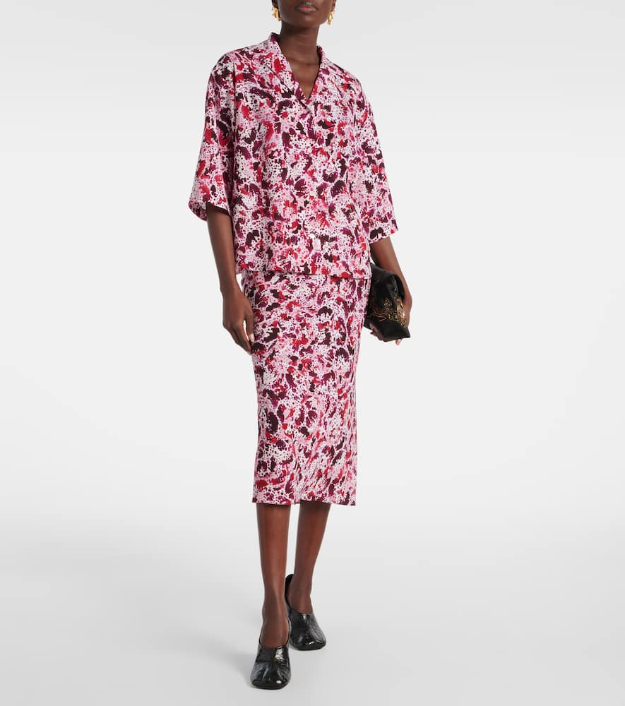 Dries Van Noten Printed Shirt In Multicoloured