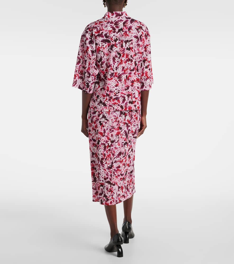Dries Van Noten Printed Shirt In Multicoloured