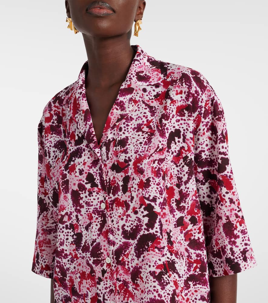 Dries Van Noten Printed Shirt In Multicoloured