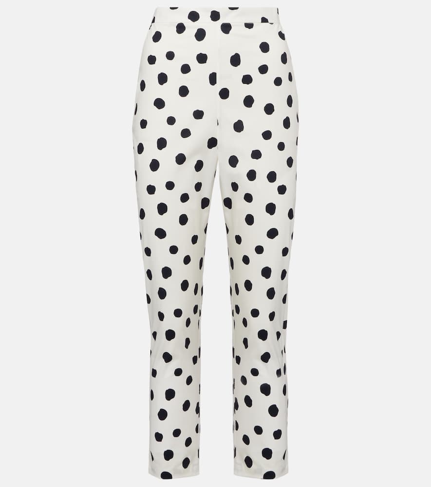 Cotton-blend capri pants