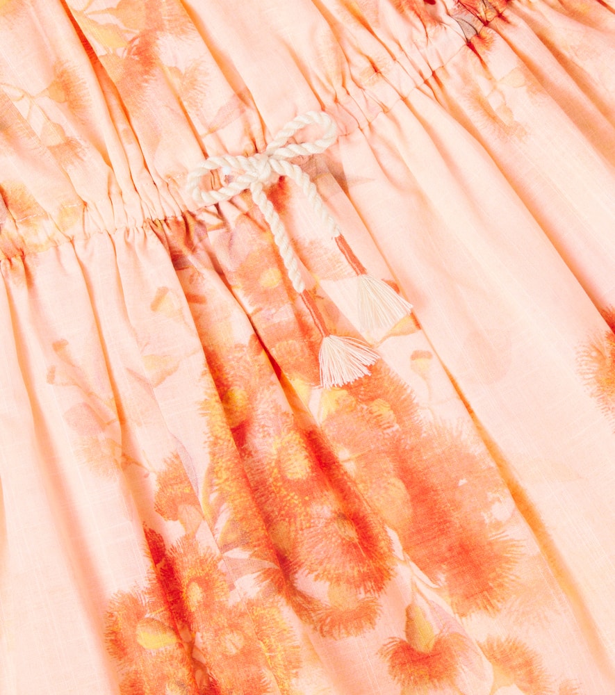 Zimmermann Cascadian Floral Cotton Dress In Pink