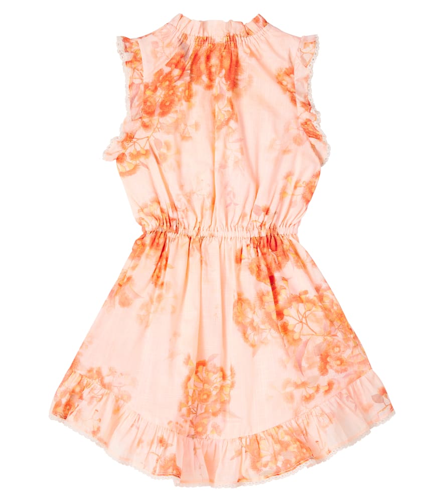 Zimmermann Cascadian Floral Cotton Dress In Pink